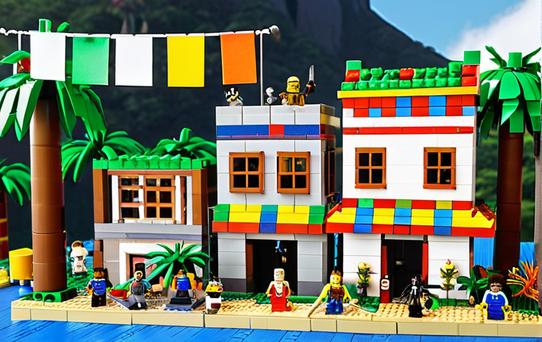 **

"A vibrant and colorful Roblox game creation contest scene in Rio de Janeiro, Brazil, featuring diverse avatar characters building intricate structures with Lego-like blocks, surrounded by palm trees and a favela backdrop.  Overhead, banners proclaim 'Concurso Criativo Roblox: Edição Rio!'  Capture the excitement and collaborative spirit of Brazilian Roblox developers."

**