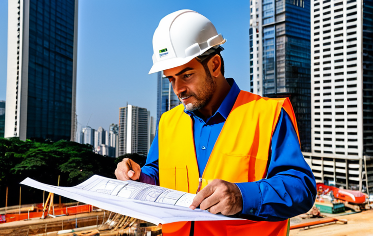 **

"A professional architect, fully clothed in appropriate business attire, reviewing blueprints on a construction site in São Paulo, Brazil. Skyscrapers in the background, hard hat visible, safe for work, perfect anatomy, natural proportions, professional photography, bright daylight, appropriate content, professional, modest clothing."

**