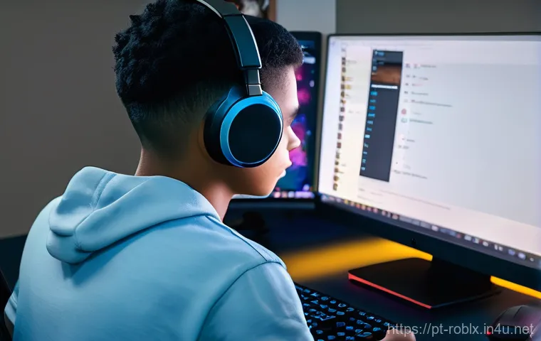 로블록스 제재 사유 및 해결법 - **Prompt:** A diligent young Roblox player, approximately 16 years old, with diverse features common...