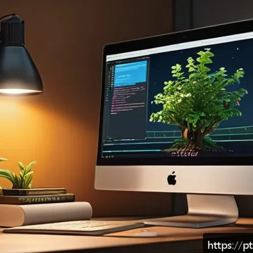 로블록스 루아 Lua  코딩 초급 강의 - A detailed digital illustration of a young programmer in a cozy home office environment, focused on ...